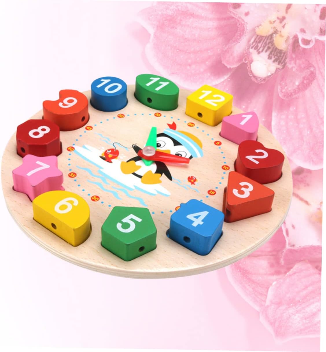 Abaodam 1 Set Speelgoed Puzzels Educatieve Puzzel Kralen Bamboe Kind Schoolspullen