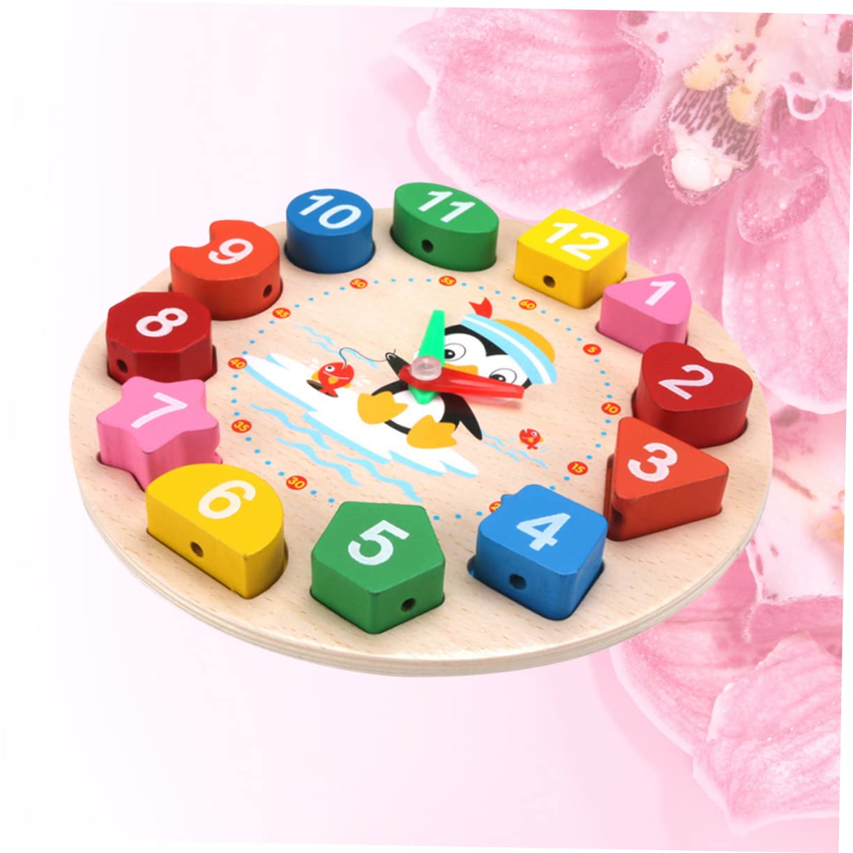 Abaodam 1 Set Speelgoed Puzzels Educatieve Puzzel Kralen Bamboe Kind Schoolspullen