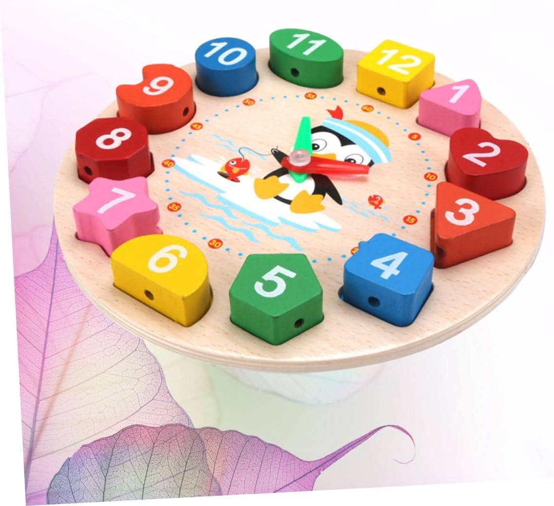 Abaodam 1 Set Speelgoed Puzzels Educatieve Puzzel Kralen Bamboe Kind Schoolspullen