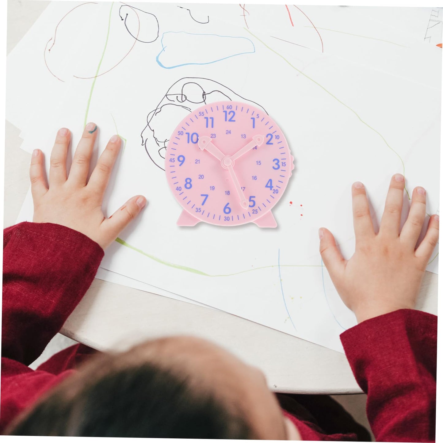 YARNOW Educatieve Klok Voor Jongens En Meisjes Leer De Tijd Met Gekoppelde Wijzers Voor Thuisonderwijs in De