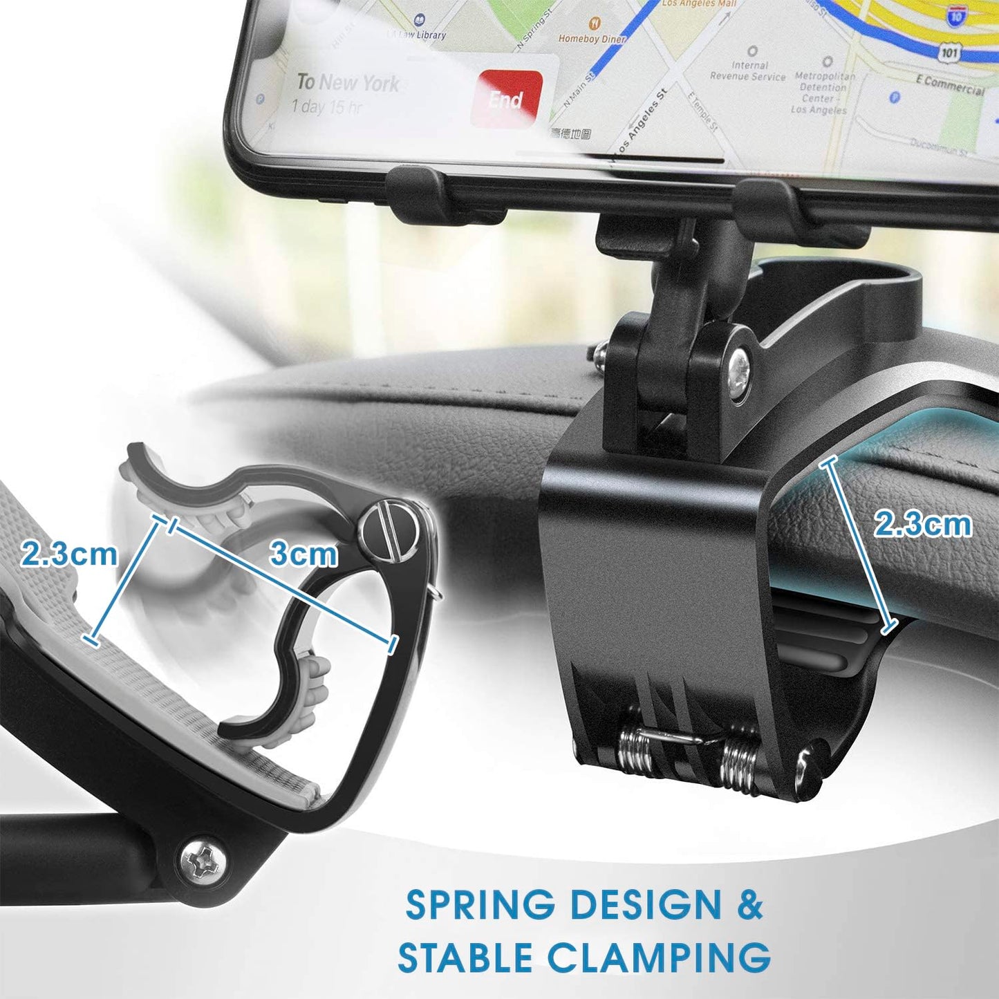 TOFURT Auto telefoonhouder mobiele Verstelbare Autotelefoonhouder dashboard 360° draaibaar Universele Smartphonehouder Car Phone Holder Compatibel met Alle 4 tot 7 inch Telefoons