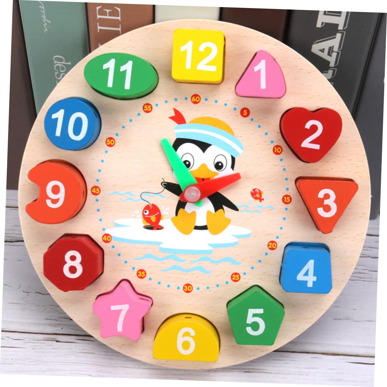 Abaodam 1 Set Speelgoed Puzzels Educatieve Puzzel Kralen Bamboe Kind Schoolspullen