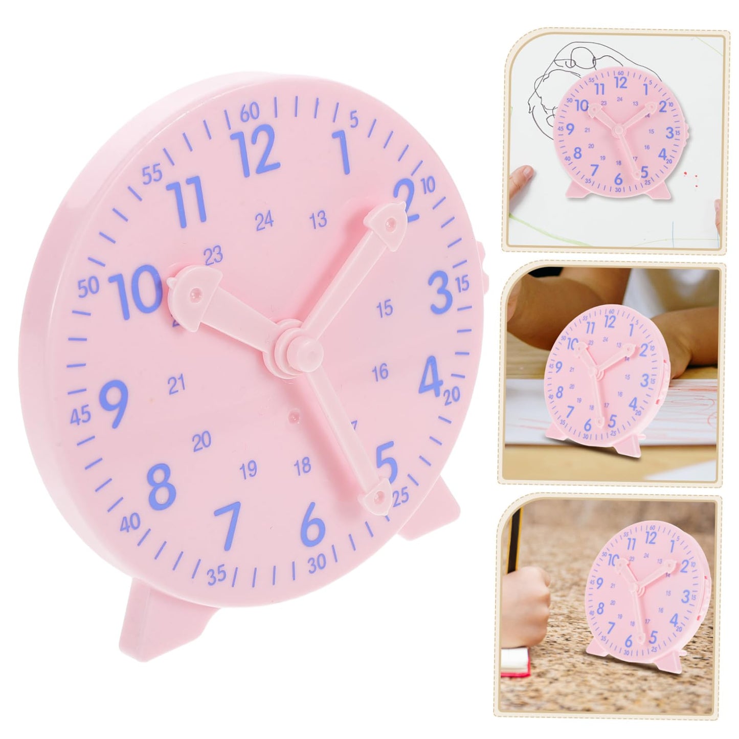 YARNOW Educatieve Klok Voor Jongens En Meisjes Leer De Tijd Met Gekoppelde Wijzers Voor Thuisonderwijs in De