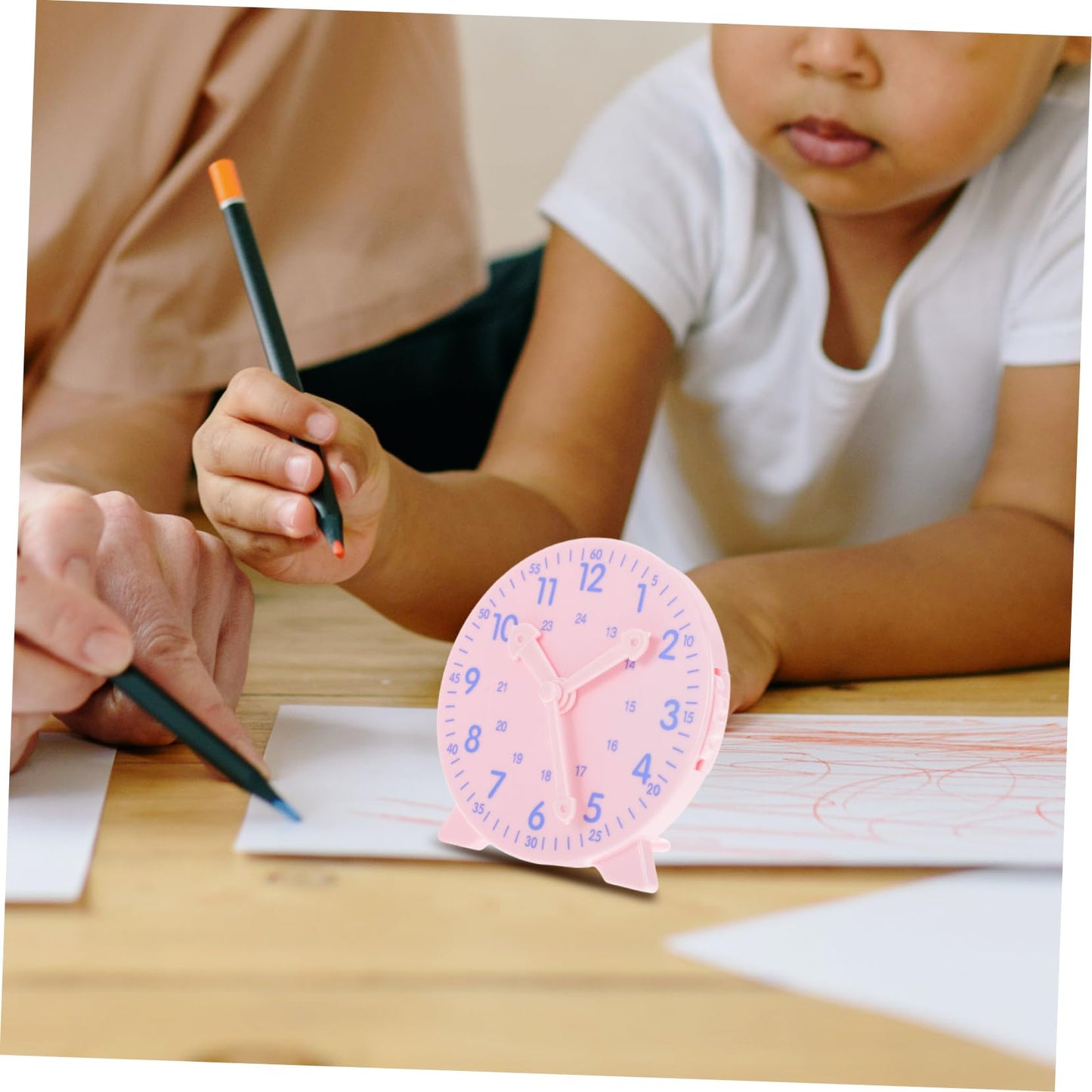 YARNOW Educatieve Klok Voor Jongens En Meisjes Leer De Tijd Met Gekoppelde Wijzers Voor Thuisonderwijs in De