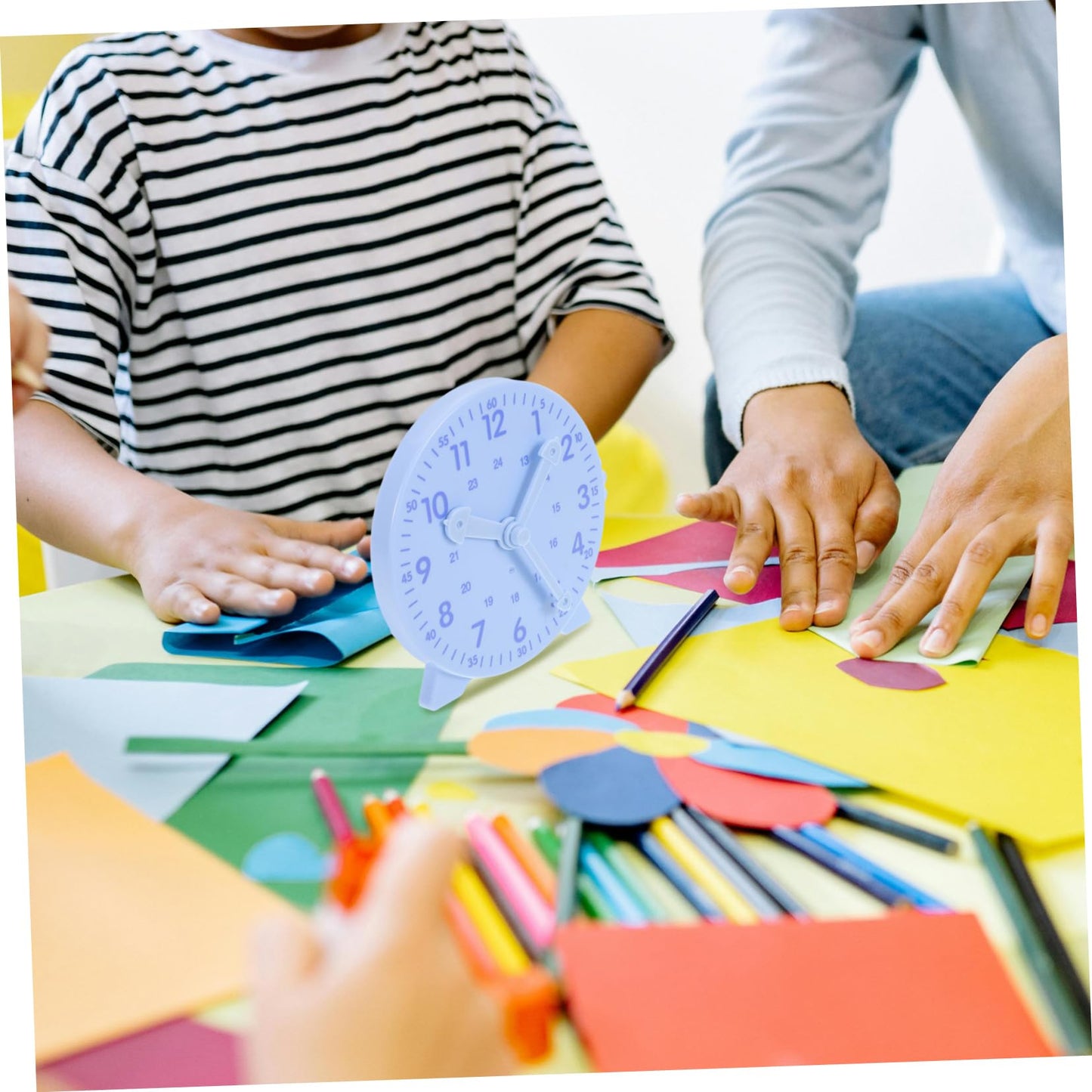 Abaodam Onderwijstijdklokmodel Educatieve Klaslokaal Leertijdklok Boeiende Tijdmanagementtool Voor Thuisonderwijs En Klasgebruik Hemelsblauw