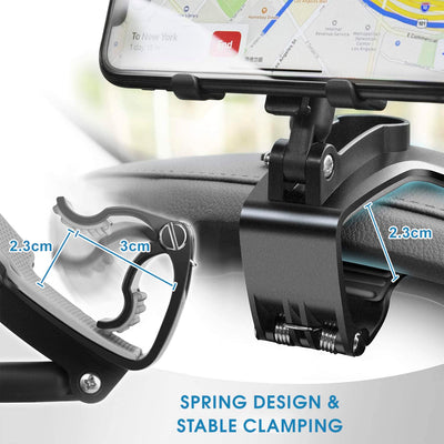 TOFURT Auto telefoonhouder mobiele Verstelbare Autotelefoonhouder dashboard 360° draaibaar Universele Smartphonehouder Car Phone Holder Compatibel met Alle 4 tot 7 inch Telefoons