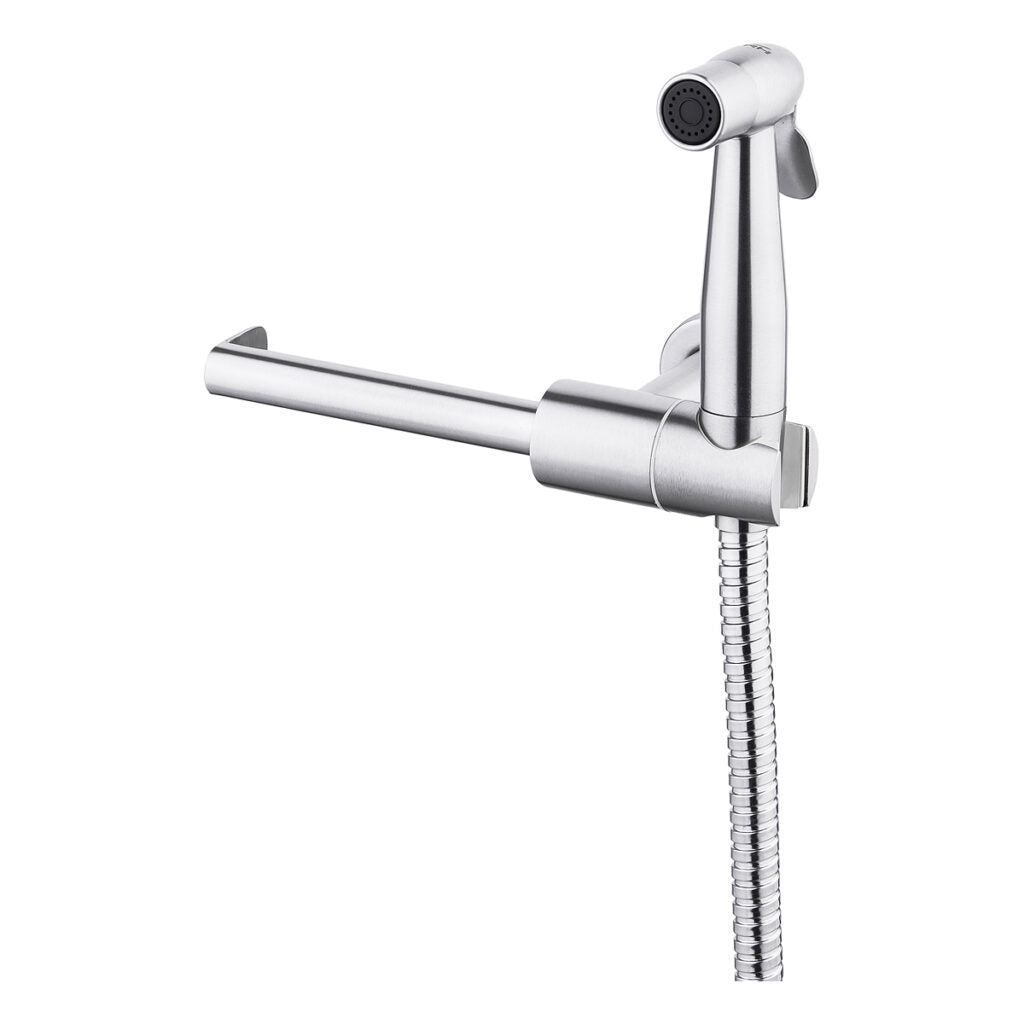 Bidet met toiletrolhouder